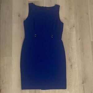 Tahari Blue Sleeveless Dress Size 12